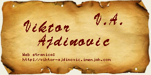 Viktor Ajdinović vizit kartica